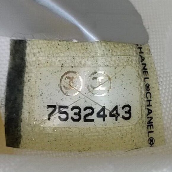 Authentic CHANEL Rue Cambon Travel Bag Vintage White & Navy Canvas - Picture 10 of 11